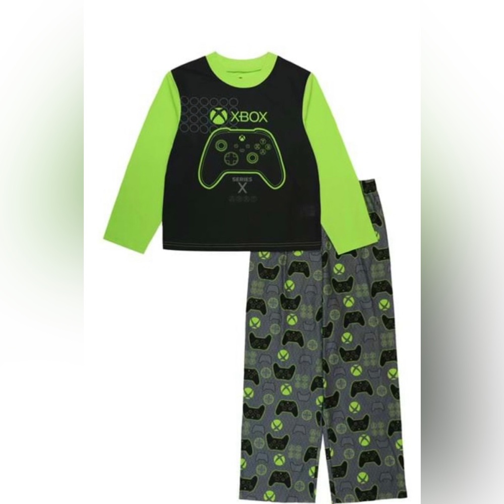 Xbox Green and Black  2pc Pajama Set size 6 Boys